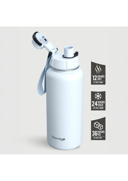 1 Hand Leak-Proof Sızdırmaz Çelik Termos 1000 Ml Ice Melt St-216 fiyatları