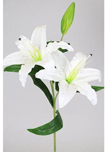 Uzun Dal Beyaz Kaliteli Yapay Lilyum Zambak Çiçeği 70 cm Estetik Görünüm indirimleri