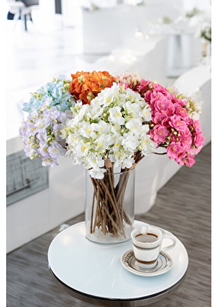 Lüx Garnitürlü Yasemin Çiçeği Buketi 4 Dallı Pudra Renk 40 cm indirimleri