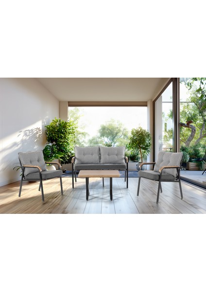 KÖYCEĞİZ 2+1+1+SEHPA(50*75) BAHÇE BALKON MUTFAK TAKIMI,KAZAYAKLI