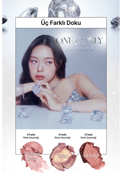 Yansımalı Krem Dokulu Çok Amaçlı Tekli Far Muzıgae Mansıon One&only Shadow Twist (Violet Opal)