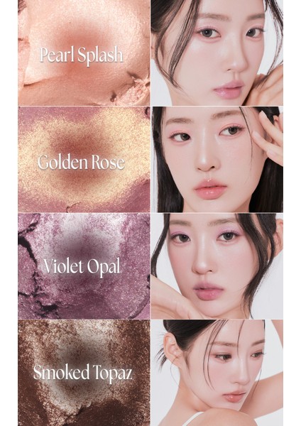 Ultra Yumuşak, Çok Amaçlı, Tekli Far Muzıgae Mansıon One&only Shadow Melting Zero (Rose Quartz)