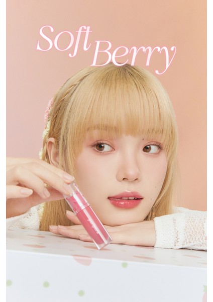 Kalıcı, Pigmentli, Parlak Bitişli Tint PERIPERA Ink Mood Glowy Tint (30 Happy Berry) (Soft Berry)