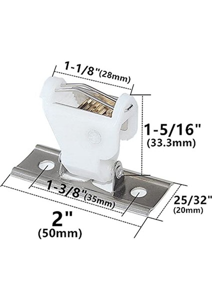 16 Adet 3 Hat Döner Döner Tip Beyaz Plastik ve Paslanmaz Çelik Braket Için Kordon Kilit Mekanizması Roma Panjurları Için (Yurt Dışından) fiyatları