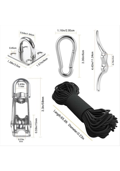 M15 Paslanmaz Çelik Kasnak Sistemi Kiti-Heavy-Hasta Kasnak Tekerleği, Naylon Halatlı Kasnak Bloğu, Kaldırma Için, Dıy Projeleri (Yurt Dışından) fiyatları