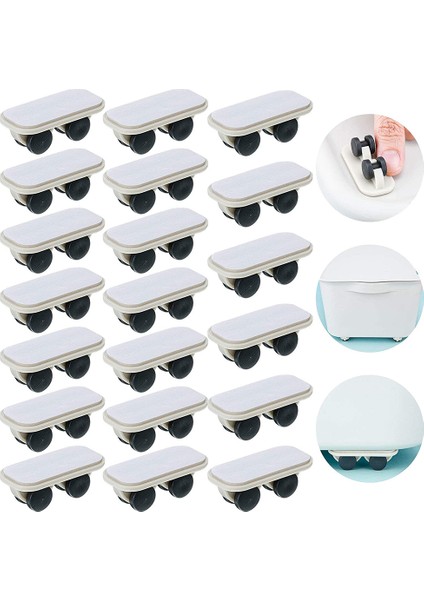 20 Adet Kendi Kendine Yapışkan Tekerlekler Çarkı Tekerlekler Üzerinde Tekerlek Arabası Kutular Çark Küçük Tekerlek Macun Plastik Tekerlek Yapışkan Çark (Yurt Dışından) fırsatları