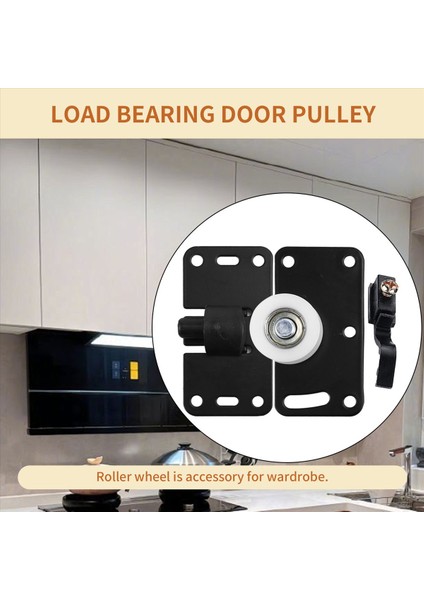 4pcs/set Demir Gardırop Kapı Tekerlek Dolabı Tekerlek Dolabı Sürgülü Kapı Silindir Set Çekmece Kapı Kasnağı 3.3x1.8x0.1inch (Yurt Dışından) fırsatları