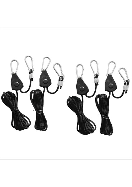 4 Adet Kasnak Halat Kasnak Asansör Çadır Klipsi Karabiner Kano Yay Kuyruğu Kamp Çadır Gerginliği Kamp Malzemeleri (Yurt Dışından)