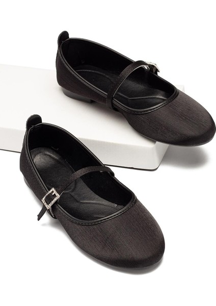 Kadın Babet Bantlı Kemerli Hafif Rahat Şık Iş Ofis Günlük Ayakkabı