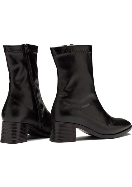 Kadın Streç Bot Bilekli Kısa Küt Kalıp Deri Kaliteli Bot Topuklu Kışlık Bot & Bootie modelleri