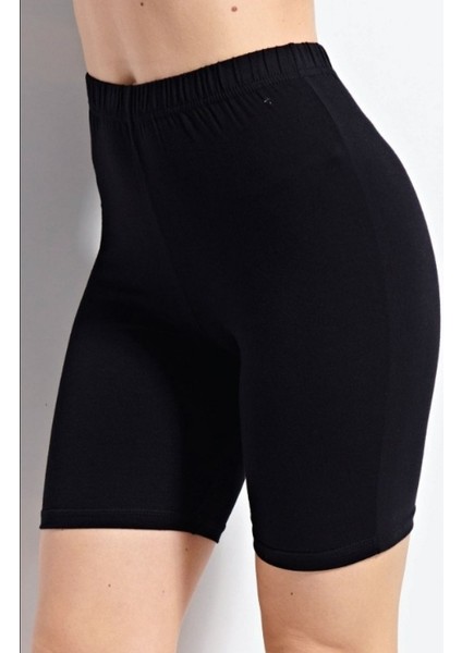 Pamuklu Kısa Kadın Tayt