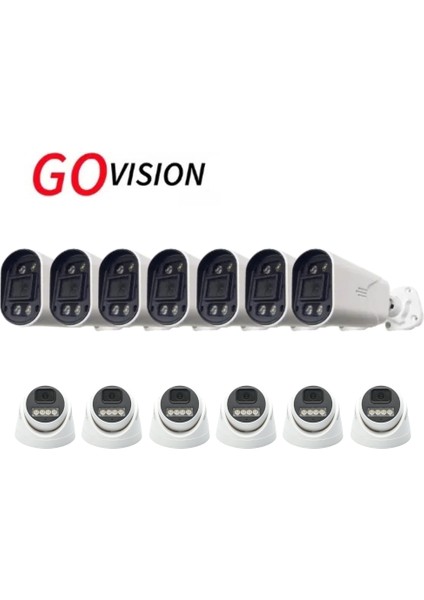 Go Vision 13 Adet 2mp Ahd Güvenlik Kamerası – Full Hd, Gece Görüşlü