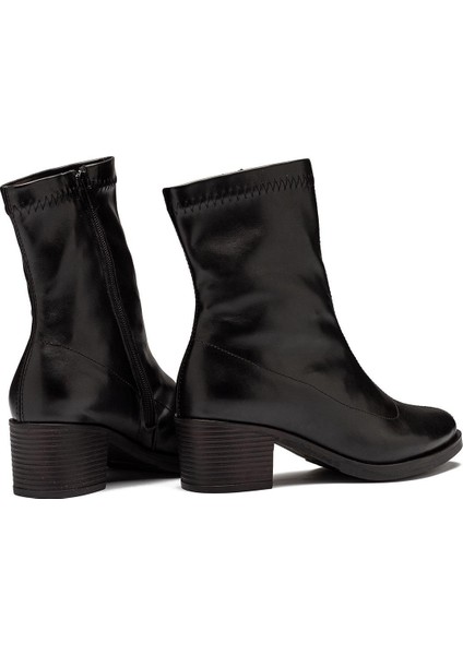 Kadın Streç Bot Bilekli Kısa Küt Kalıp Deri Kaliteli Bot Topuklu Kışlık Bot & Bootie fiyatları