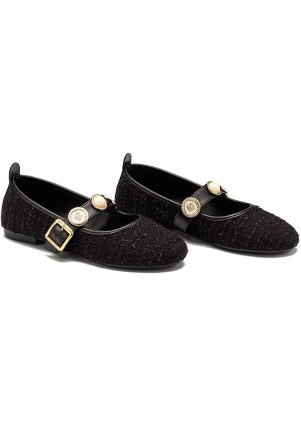 Kadın Babet Paralı Bantlı Kemerli Hafif Rahat Şık Iş Ofis Günlük Ayakkabı indirimleri