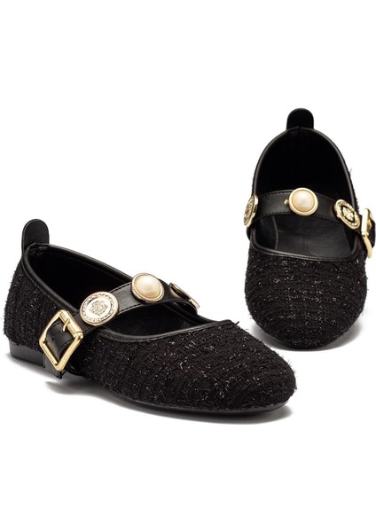 Kadın Babet Paralı Bantlı Kemerli Hafif Rahat Şık Iş Ofis Günlük Ayakkabı