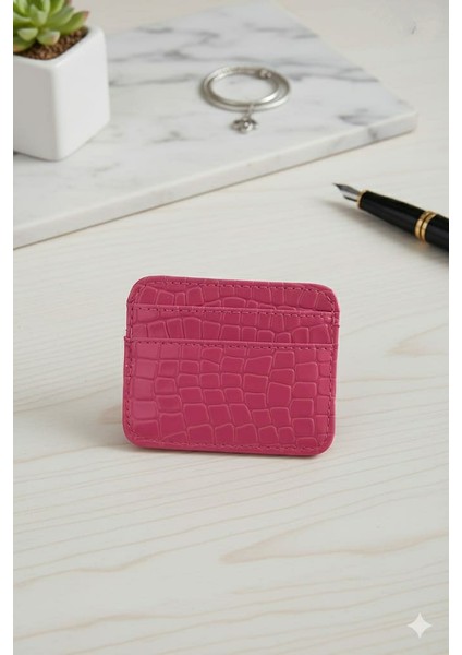 Deri Görünümlü Parlak Kartlık Mini & Cüzdan modelleri