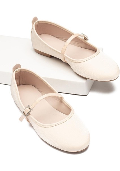 Kadın Babet Bantlı Kemerli Hafif Rahat Şık Iş Ofis Günlük Ayakkabı