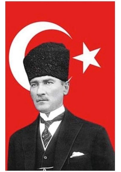Atatürklü Bayrak 100X150 cm