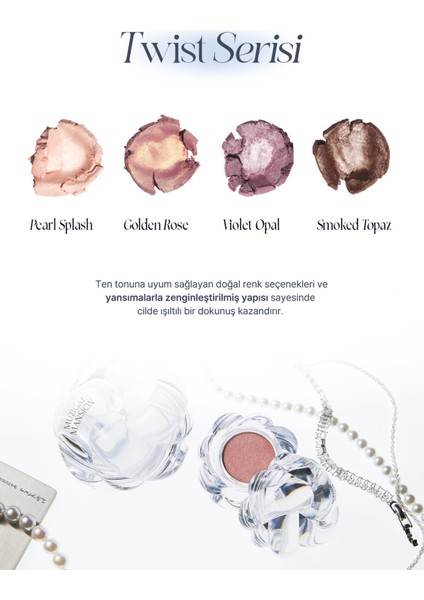 Yoğun Işıltılı Krem Dokulu Çok Amaçlı Tekli Far Muzıgae Mansıon One&only Shadow Hybrid (Carrat)