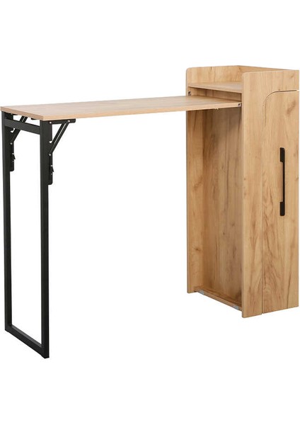 Slide Katlanır Çok Amaçlı Masa - Ceviz/siyah 122X44.5X108 cm fiyatları