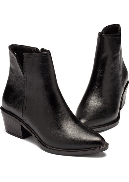 Kadın Streç Bot Bilekli Kısa Küt Kalıp Deri Kaliteli Bot Topuklu Kışlık Bot & Bootie indirimleri
