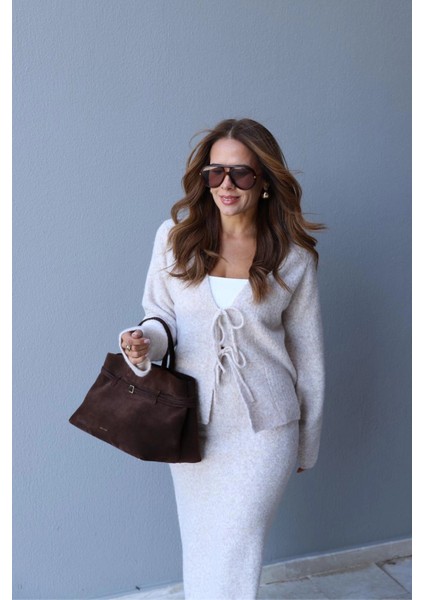 Ekru Bluz Etek Triko Takım fiyatları