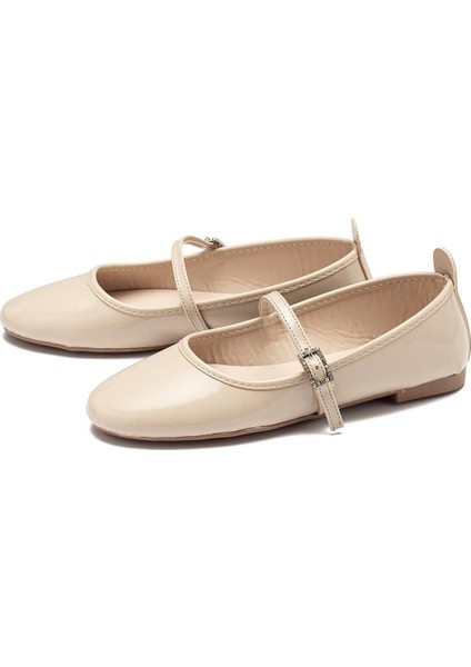 Kadın Babet Taşlı Tokalı Bantlı Kemerli Hafif Rahat Şık Iş Ofis Günlük Ayakkabı fırsatları