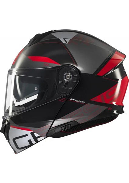 Kask mt Genesis Sv Atempo B15 Çene Açılır Parlak Kır/beyaz