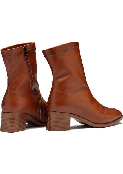 Kadın Streç Bot Bilekli Kısa Küt Kalıp Deri Kaliteli Bot Topuklu Kışlık Bot & Bootie modelleri