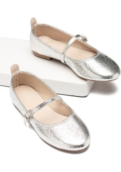 Kadın Babet Taşlı Tokalı Bantlı Kemerli Hafif Rahat Şık Iş Ofis Günlük Ayakkabı