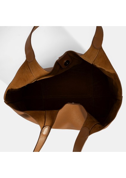 Kadın Taba Deri Hobo Çanta