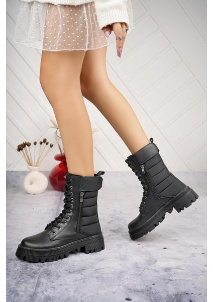 Kadın Cilt Paraşüt Detaylı Cırtlı Fermuarlı Kaymaz Taban Postal Bot fiyatları