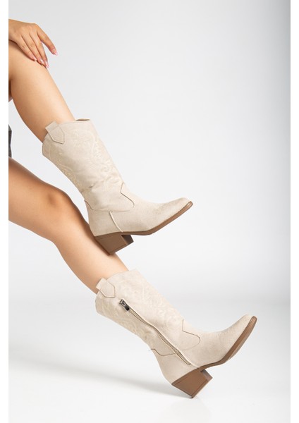 Kovboy Soğuk Geçirmez Kışlık Kadın Çizme modelleri