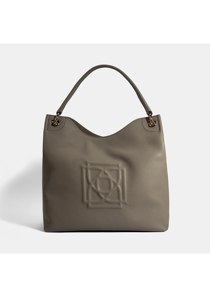 Kadın Yeşil Logo Baskılı Deri Omuz Çantası fiyatları