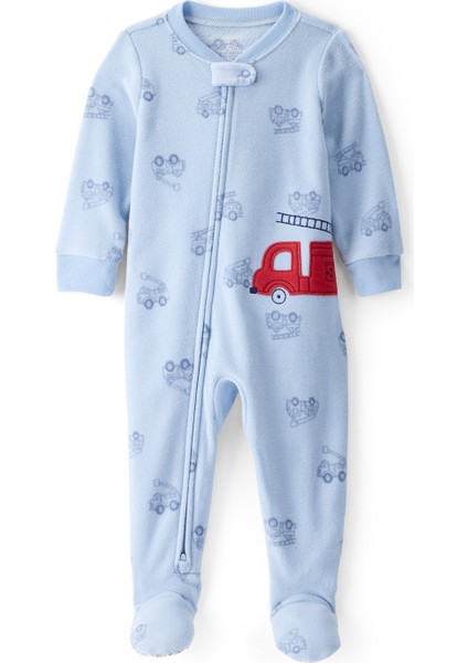 Erkek Çocuk Yeşil Polar Tulum