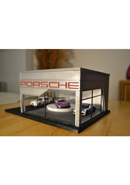 1/64 Ölçek Porsche Showroom Diorama fırsatları