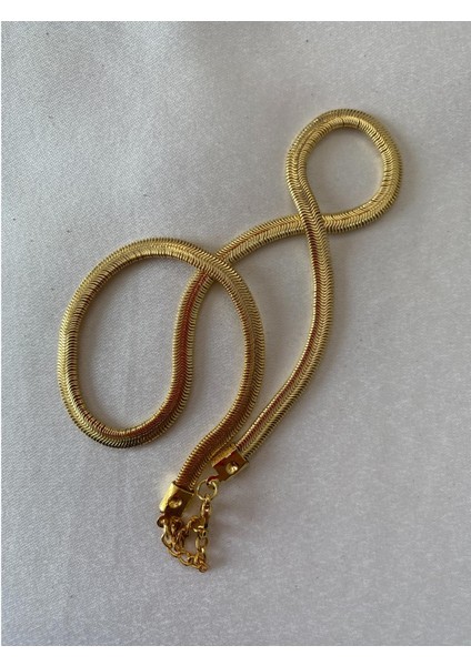 Italyan Zincirli Çelik Kolye Altın Renk fiyatları