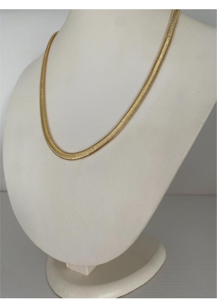 Italyan Zincirli Çelik Kolye Altın Renk indirimleri