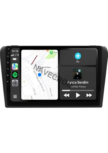 Mazda 3 2004-09 9"uyumlu Androıd Multimedya Gerçek 2/32 Kablosuz Carplay Geri Görüş Kameralı fiyatları