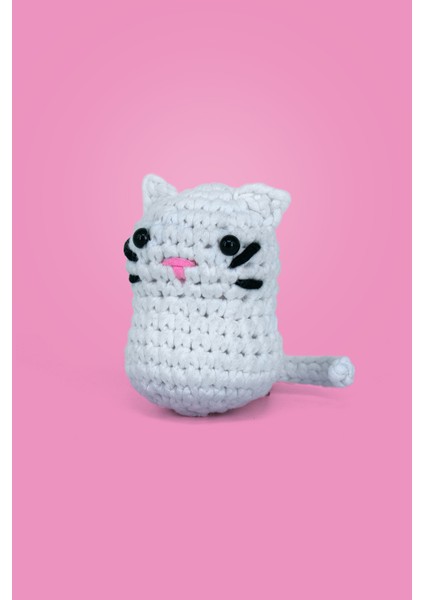 Kedoli Örgü Öğrenme Kiti | Yeni Başlayanlar Için Videolu Tığ Işi Amigurumi Kedi Örgü Seti modelleri