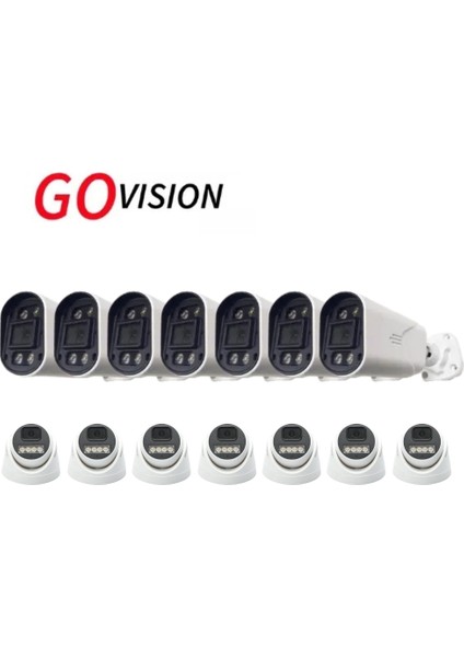 Go Vision 14 Adet 2mp Ahd Güvenlik Kamerası – Full Hd, Gece Görüşlü