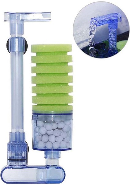 Akvaryum Filtresi, Ultra Sessiz Akvaryum Biyokimyasal Sünger Filtre Balık Tankı Hava Pompası Betta Kızartma Akvaryum Balık Tankı Su Düşme Çift Köpük Sünger Filtreleri XY-2881 (Yurt Dışından) modelleri