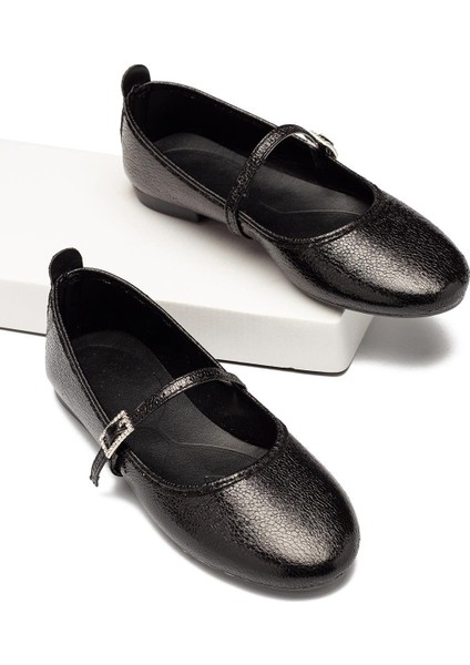 Kadın Babet Bantlı Kemerli Hafif Rahat Şık Iş Ofis Günlük Ayakkabı