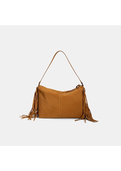 Kadın Taba Püskül Detaylı Süet Omuz Çantası fırsatları