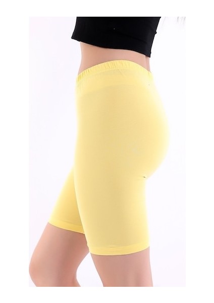 Pamuklu Kısa Kadın Tayt modelleri