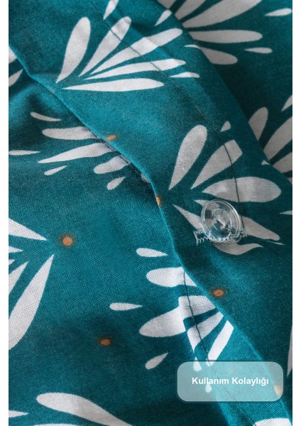 Riva Nevresim Takımı Çift Kişilik Fitted Lastikli (200X220 Cm) Yeşil indirimleri
