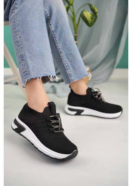 Kadın Nud Bağcıksız Taşlı Triko Kadın Sneaker fiyatları