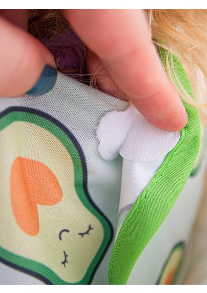 BabyJem Baskılı BLW Kolsuz Önlük 788 Avokado modelleri