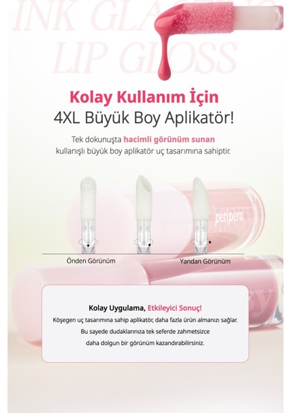 Dudaklara Dolgun ve Işıltılı Görünüm Sunan Gloss PERIPERA Ink Glasting Lip Gloss (16 All That Berry)