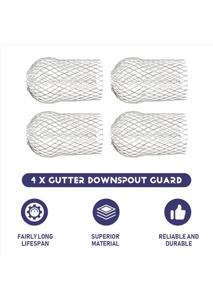 4 Pcs Oluk Düşüş Gordular 3.5 Inç Alüminyum Yaprak Filtre Süzgeç Genişletilebilir Oluk Düşüş Koruyucusu (Yurt Dışından) fırsatları